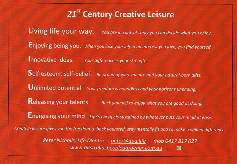 Creative Leisure Card